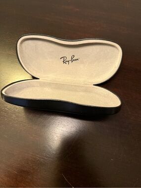Ray-Ban Black Sunglasses Case with Gray Interior Lining